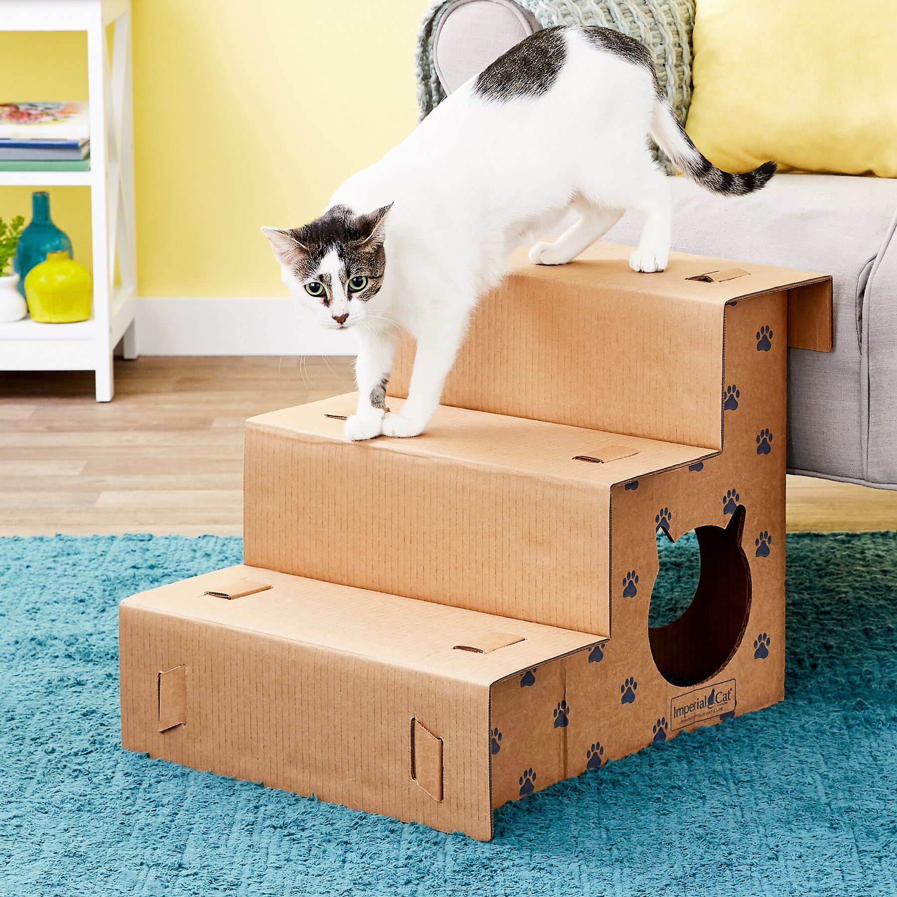 Cat steps for bed best sale