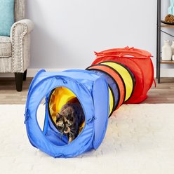 HDP Pop Open Collapsible Cat Tube & Tunnel Set slide 2 of 2