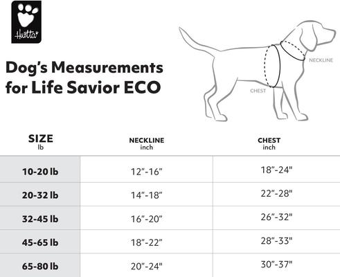 Show full view: Hurtta Life Savior ECO Dog & Cat Life Jacket, Buckthorn, 22-33 lbs slide 2 of 6