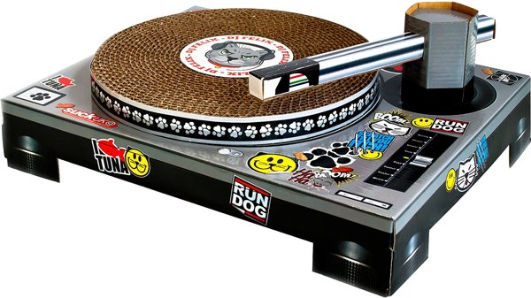 Suck UK Cat Playhouse DJ Deck Scratch Pad