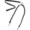 Mighty Paw BungeeX2 Nylon Reflective Double Dog Leash, Black, X-Lite: 3-ft long, 0.6-in wide