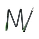 Mighty Paw HandleX2 Nylon Reflective Dog Leash, Grey & Green, 6-ft long, 1-in wide