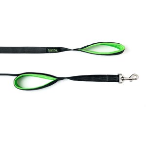 Mighty Paw HandleX2 Nylon Reflective Dog Leash, Grey & Green, 6-ft long, 1-in wide