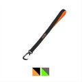 Mighty Paw Nylon Reflective Short Dog Leash, Black & Orange, 1.5-ft long, 1-in wide
