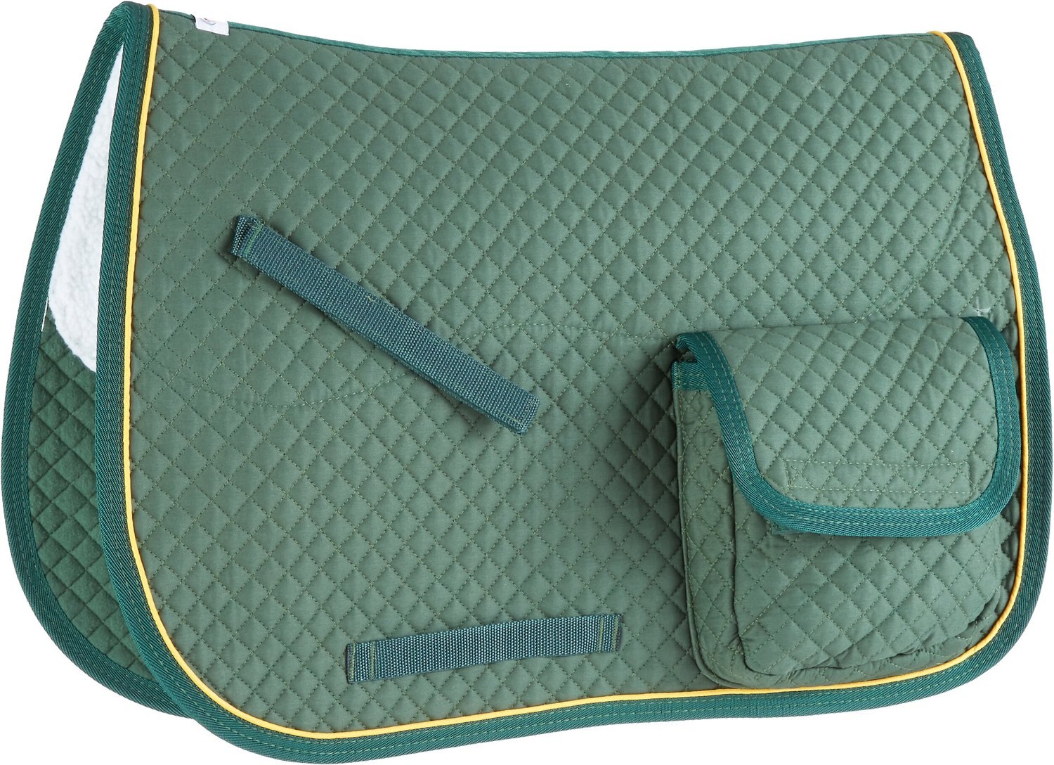 DERBY ORIGINALS English AP Quilted Horse Saddle Pad with Pockets