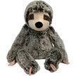 Multipet Sitting Sloth Squeaky Plush Dog Toy, Brown, 14-in