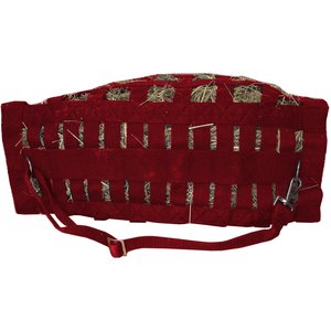 Derby Originals Supreme Four Sided Slow Feed Horse Hay Bag, Red