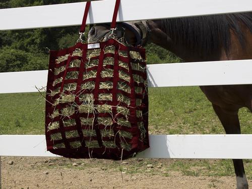 Show full view: Derby Originals Supreme Four Sided Slow Feed Horse Hay Bag, Red slide 4 of 6