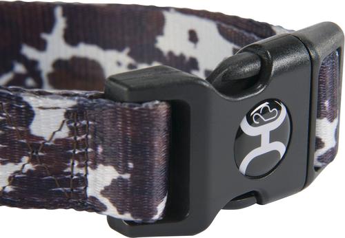 Show full view: HOOEY Nomad Ployester Standard Dog Collar, Just Cow, Small: 8 to 14-in neck, 1-in wide slide 3 of 7