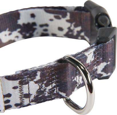 Show full view: HOOEY Nomad Ployester Standard Dog Collar, Just Cow, Small: 8 to 14-in neck, 1-in wide slide 4 of 7