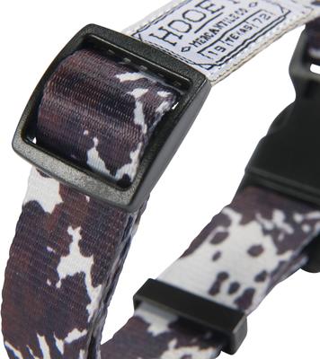 Show full view: HOOEY Nomad Ployester Standard Dog Collar, Just Cow, Small: 8 to 14-in neck, 1-in wide slide 5 of 7