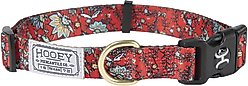 HOOEY Nomad Ployester Standard Dog Collar, Western Floral, Small: 8 to 14-in neck, 1-in wide