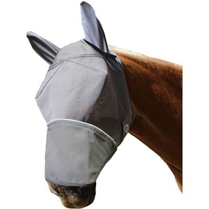 Derby Originals Reflective Fly Horse Mask with Ears & Nose Cover, Large