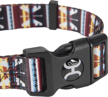 Show full view: HOOEY Nomad Ployester Standard Dog Collar, Totem, Large: 18 to 26-in neck, 1-in wide slide 3 of 7