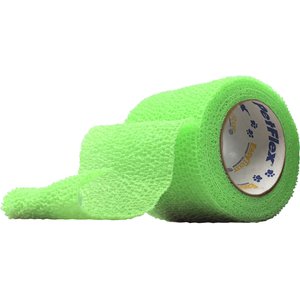 Andover Healthcare PetFlex Dog, Cat & Small Animal Bandage, Neon Green, 2-in