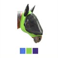 Derby Originals Extra Comfort Lycra Grip Fly Horse Mask with Ears Cover, Lime Green, Full Horse