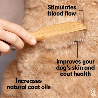 Show full view: DOG By Dr Lisa Bamboo Dog Comb Grooming Tool slide 3 of 5