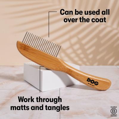 Show full view: DOG By Dr Lisa Bamboo Dog Comb Grooming Tool slide 5 of 5