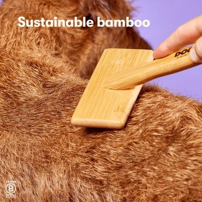 Show full view: DOG By Dr Lisa Bamboo Dog Slicker Brush Grooming Tool, Large slide 4 of 6
