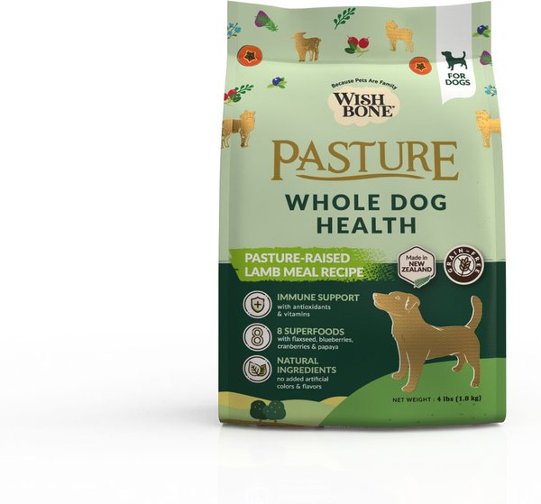 Wishbone Pasture New Zealand Lamb Adult Grain-Free Dry Dog Food, 4-lb bag