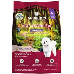 Addiction Viva La Venison Adult Grain-Free Dry Dog Food, 3.3-lb bag