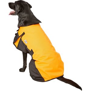Derby Originals 600D Waterproof Dog Blanket Coat, Orange/Black, 26.5-in
