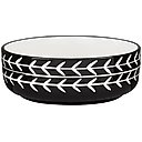 Signature Housewares Black Arrow Non-Skid Ceramic Dog & Cat Bowl, 1-cup