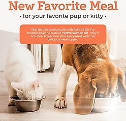 Dr. Joseph's VetPro Complete Pure Wild Alaskan Salmon Oil Skin & Coat Supplement Food Topper for Dogs, 16-fl oz bottle slide 2 of 7