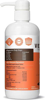 Show full view: Dr. Joseph's VetPro Complete Pure Wild Alaskan Salmon Oil Skin & Coat Supplement Food Topper for Dogs, 16-fl oz bottle slide 8 of 8
