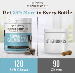 Dr. Joseph's VetPro Complete Beef Flavored Advanced Soft Chew Calming Supplement for Dogs, 120 count slide 2 of 7
