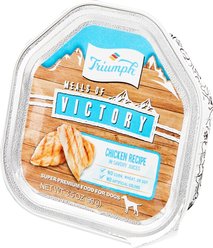 Triumph Meals of Victory Chicken Recipe in Savory Juices Dog Food Trays, 3.5-oz, case of 15