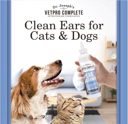 Show full view: Dr. Joseph's VetPro Complete Advanced Ear Cleaner for Dogs & Cats, 8-oz slide 6 of 9