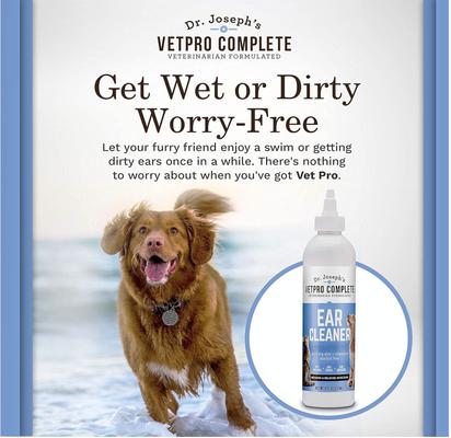 Show full view: Dr. Joseph's VetPro Complete Advanced Ear Cleaner for Dogs & Cats, 8-oz slide 8 of 9