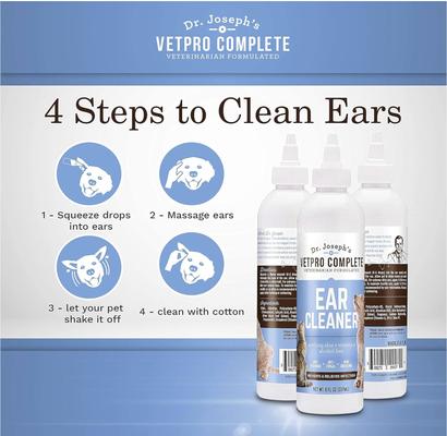 Show full view: Dr. Joseph's VetPro Complete Advanced Ear Cleaner for Dogs & Cats, 8-oz slide 9 of 9