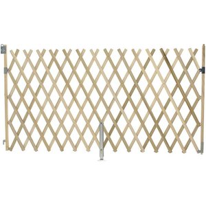 GMI Keepsafe Wooden Expanding Pet Gate, 5-ft wide