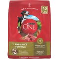 Purina ONE Natural SmartBlend Lamb & Rice Formula Dry Dog Food, 40-lb bag