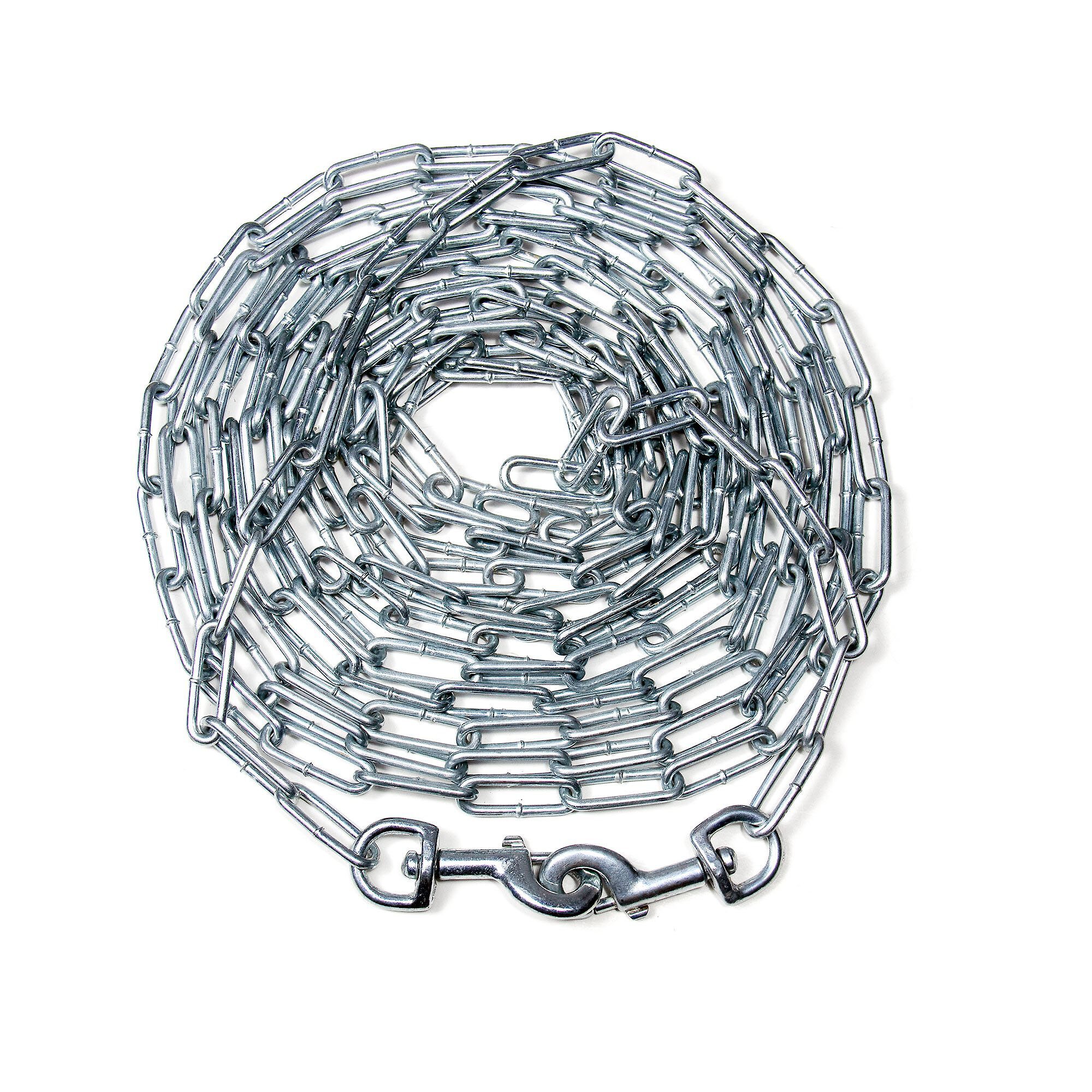 PET CHAMPION Welded TieOut Dog Chain, 20ft Customer Questions
