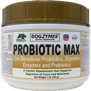 Nature's Farmacy Dogzymes Probiotic Max Dog Supplement, 1-lb jar
