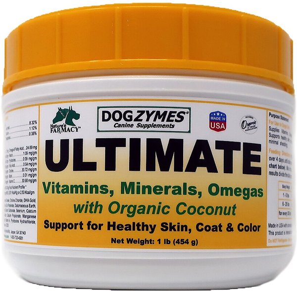 Nature's Farmacy Dogzymes Ultimate Dog Supplement, 1-lb jar slide 1 of 5