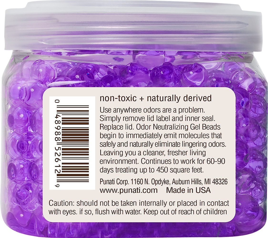 SMELLS BEGONE Lavender Vanilla Odor Neutralizing Gel Beads, 12-oz jar 