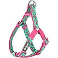 Blueberry Pet Spring Prints Nylon Step In Back Clip Dog Harness, Pink Flamingo on Light Emerald, Medium: 20 to 26-in chest