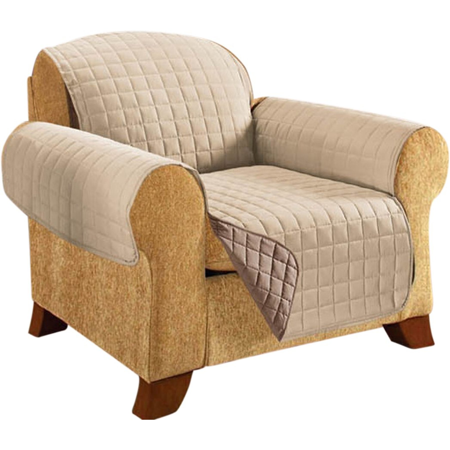 Elegant Comfort Reversible Quilted Sofa Cover