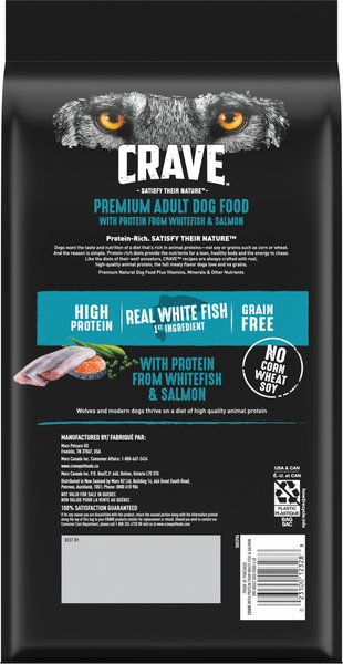 Crave salmon dog food ingredients hotsell