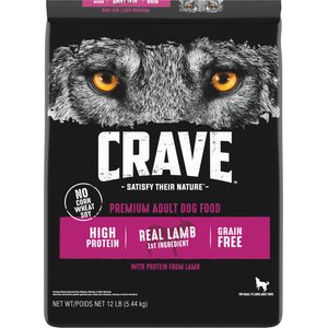 Crave High Protein Lamb Adult Grain-Free Dry Dog Food, 12-lb bag
