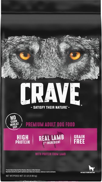 Crave High Protein Lamb Adult Grain Free Dry Dog Food, 22-lb bag slide 1 of 11