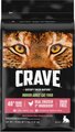 Crave with Protein from Chicken & Salmon Indoor Adult Grain-Free Dry Cat Food, 4-lb bag