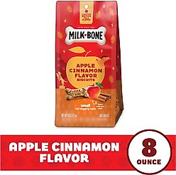 Milk-Bone Holiday Apple Cinnamon Flavor Adult Biscuits Crunchy Dog Treats, 8-oz pouch slide 2 of 9