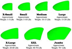 Purrdy Paws Soft Dog Nail Caps, 40 count, X-Small, Ultra Glow in the Dark slide 2 of 8