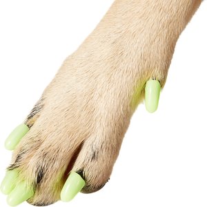 Purrdy Paws Soft Dog Nail Caps, 20 count, XX-Large, Ultra Glow in the Dark