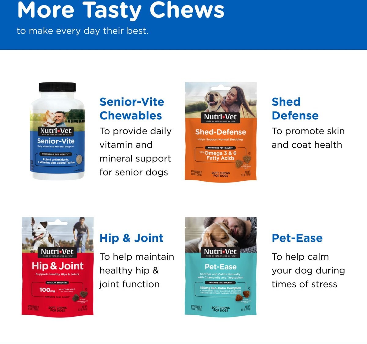 NUTRIVET MultiVite Chewable Tablets Multivitamin for Dogs, 180 count